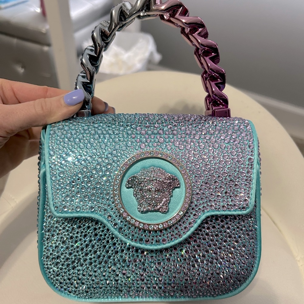 Versace La Medusa Crystal Mini Bag full set